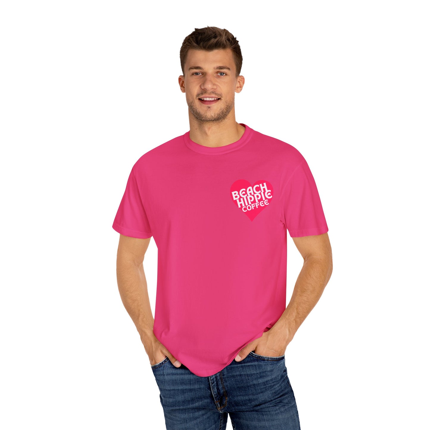 Beach Hippie Coffee T-Shirt - I Am Enough Graphic Tee