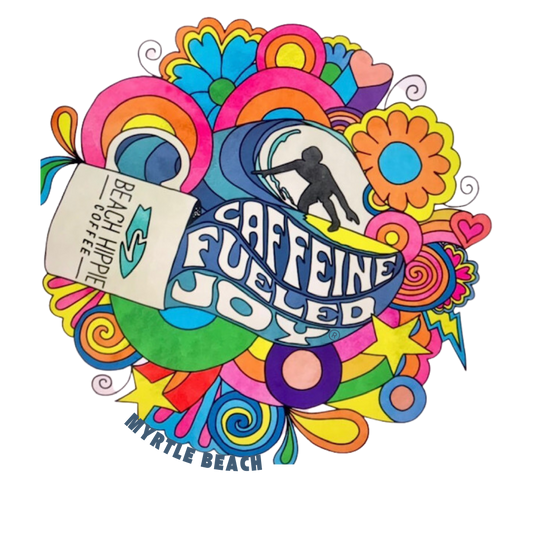 Caffeine Fueled Joy Coffee Bean