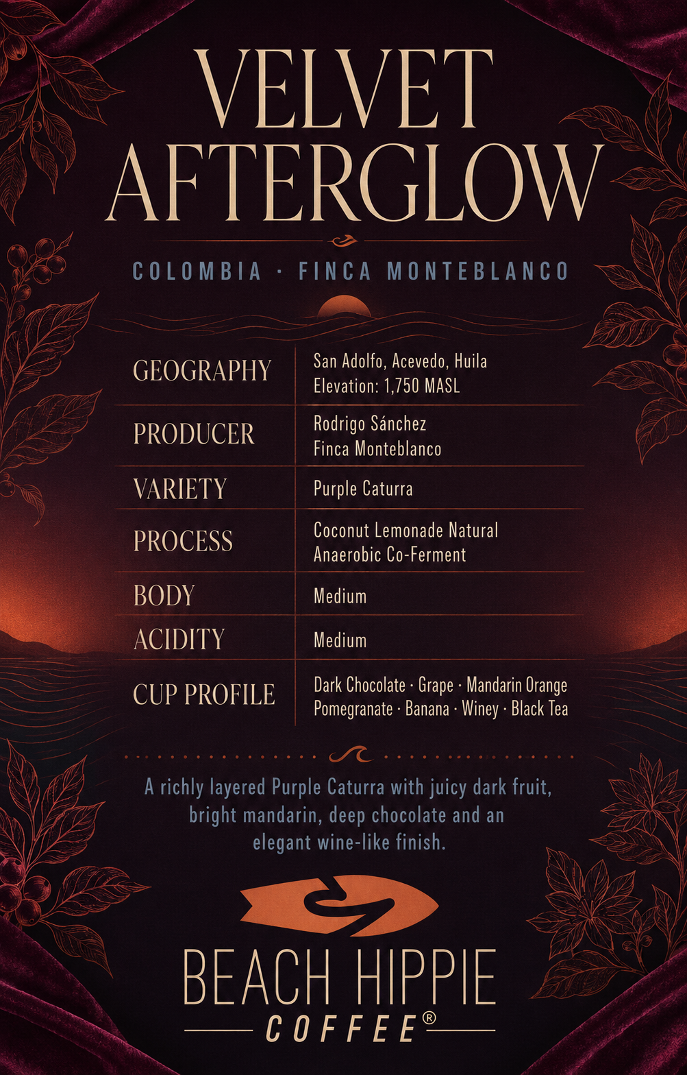 Vevet Afterglow Colombia